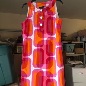 An adorable vintage style bright multi colored cotton dress!